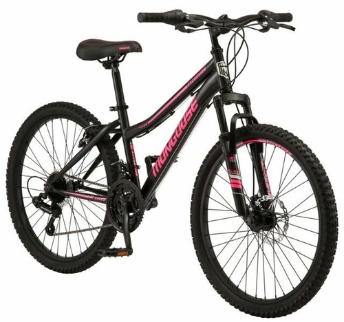 Mongoose Excursion 24-inch Wheel Mountain Bike 21 Speeds - Black - Picture 1 of 1