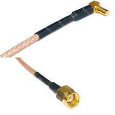RG316 SSMB Male Angle to RP-SMA MALE RF Cable Rapid-SHIP LOT