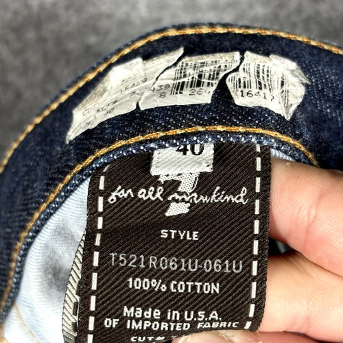 7 for all Mankin Relaxed Denim Jeans Mens Size 40 Washed Button Fly Made in USA - Picture 9 of 10