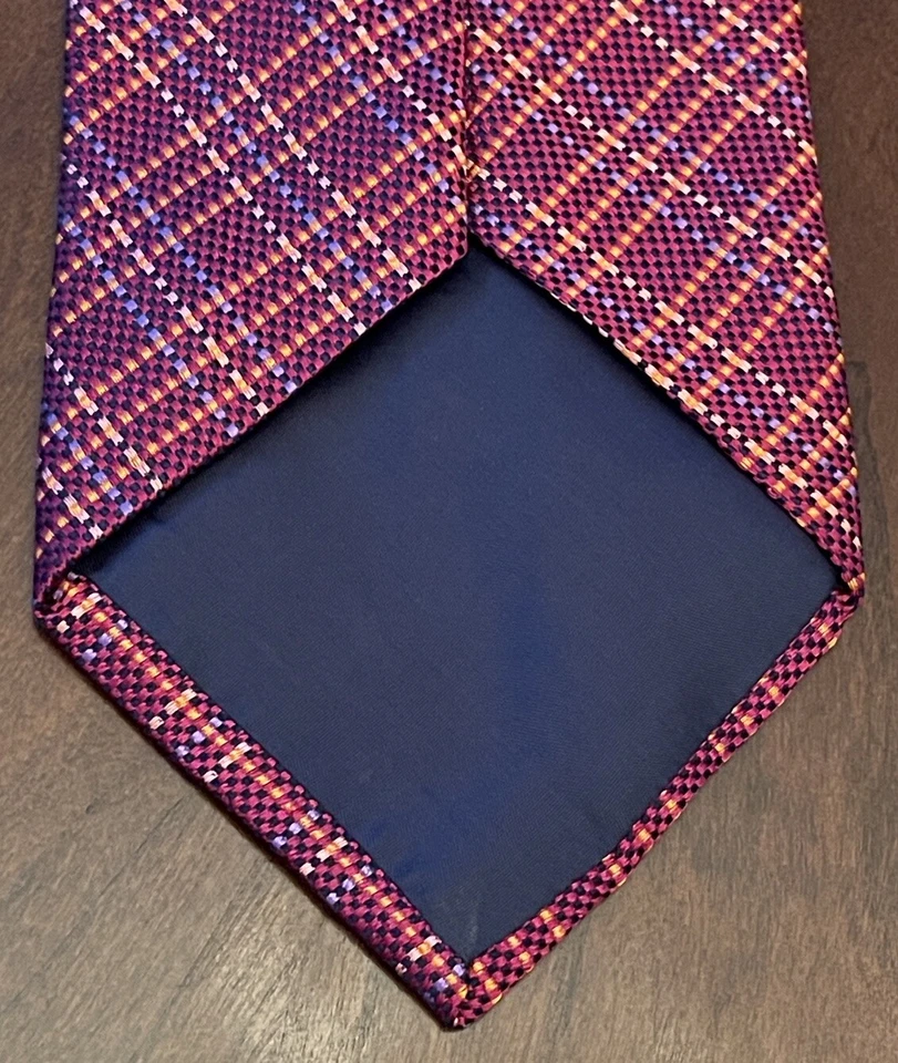 Enzo Bella 100% 真丝男式领带意大利制造 — 第 2/4 张图片