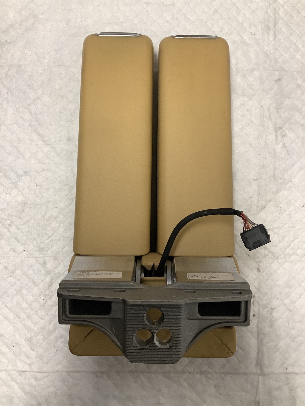 2007 Bentley Continental GTC OEM Center Console Arm Rests Tan Leather 07-11