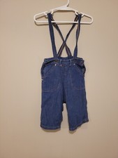 Vintage Diaper Jeans Dennison Texas Overalls