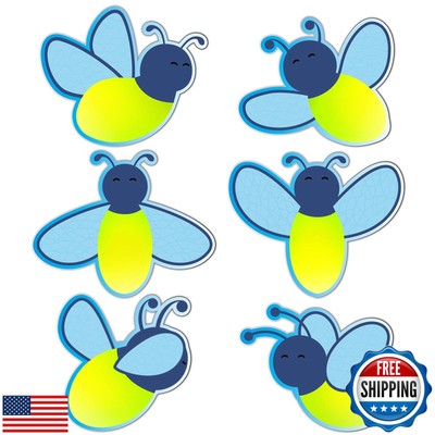 Dinifee 60 Pcs Firefly Cutouts Firefly Bulletin Board Cutout Firefly Shaped C