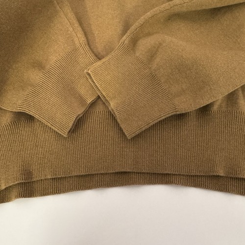 Polo Ralph Lauren Sweater Mens Size Large Camel Long Sleeve V Neck Pima Cotton - Picture 5 of 10