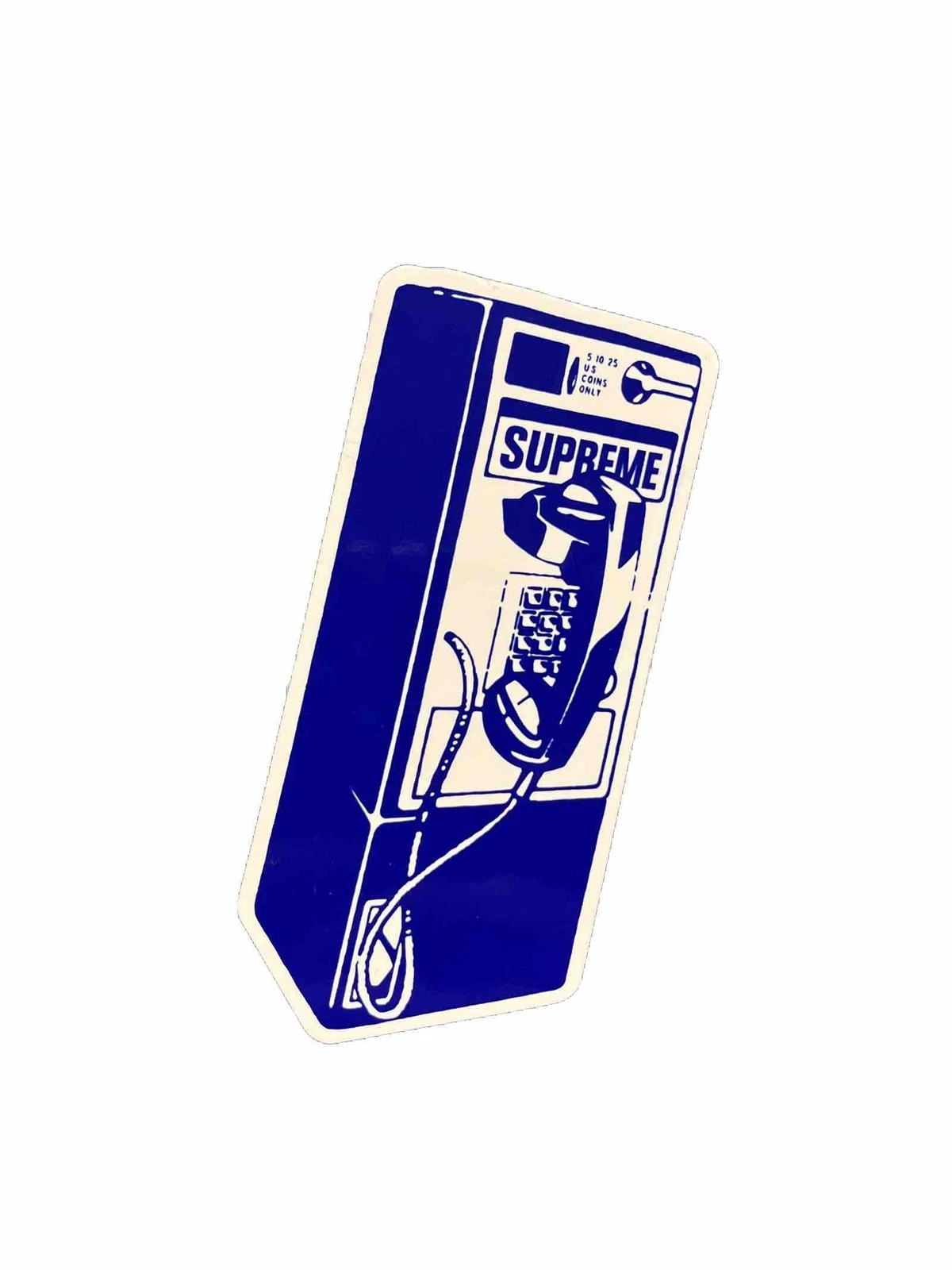 Autocollant Supreme Payphone Autocollant 100 % accessoires authentiques 
