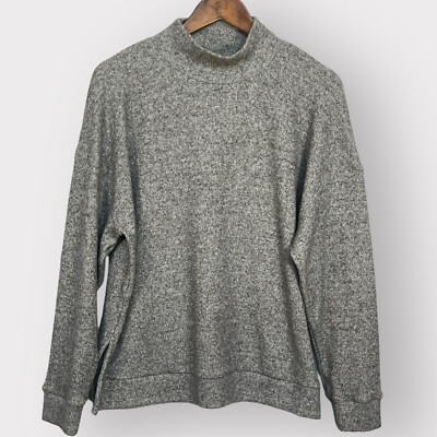 M&S Collection Pullover Sweater Women Size 10 Gray Charcoal Long Sleeves Q26