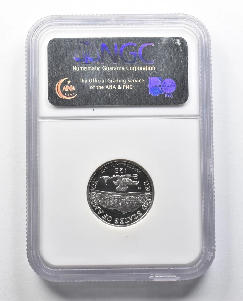 PF70 UCAM 2002-W $25 American Platinum Eagle 1/4 Oz Platinum NGC *2236 - Image 2 of 3