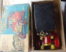Vintage Japan Alps Battery Operated Early Model Limousine Toy Car in Box