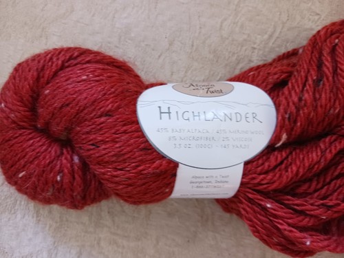 Alpaca w a Twist Highlander Yarn 2 Sks Ochre Burnt Orange Alpaca Wool Aran Tweed - Picture 4 of 11