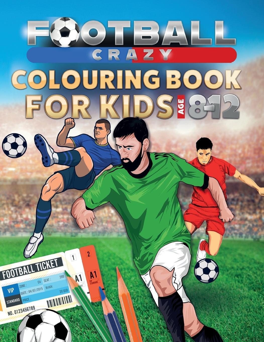 Thumbnail - Football Crazy Colouring Book For Kids Age 8-12 Creative Kids Studio