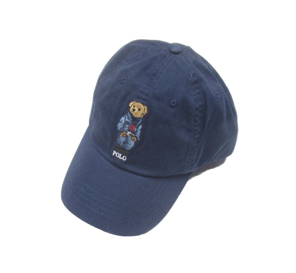 Polo Ralph Lauren ベア刺繍キャップ ネイビー Polo Ralph Lauren Men's Navy Embroidered Denim Polo Bear Chino Hat