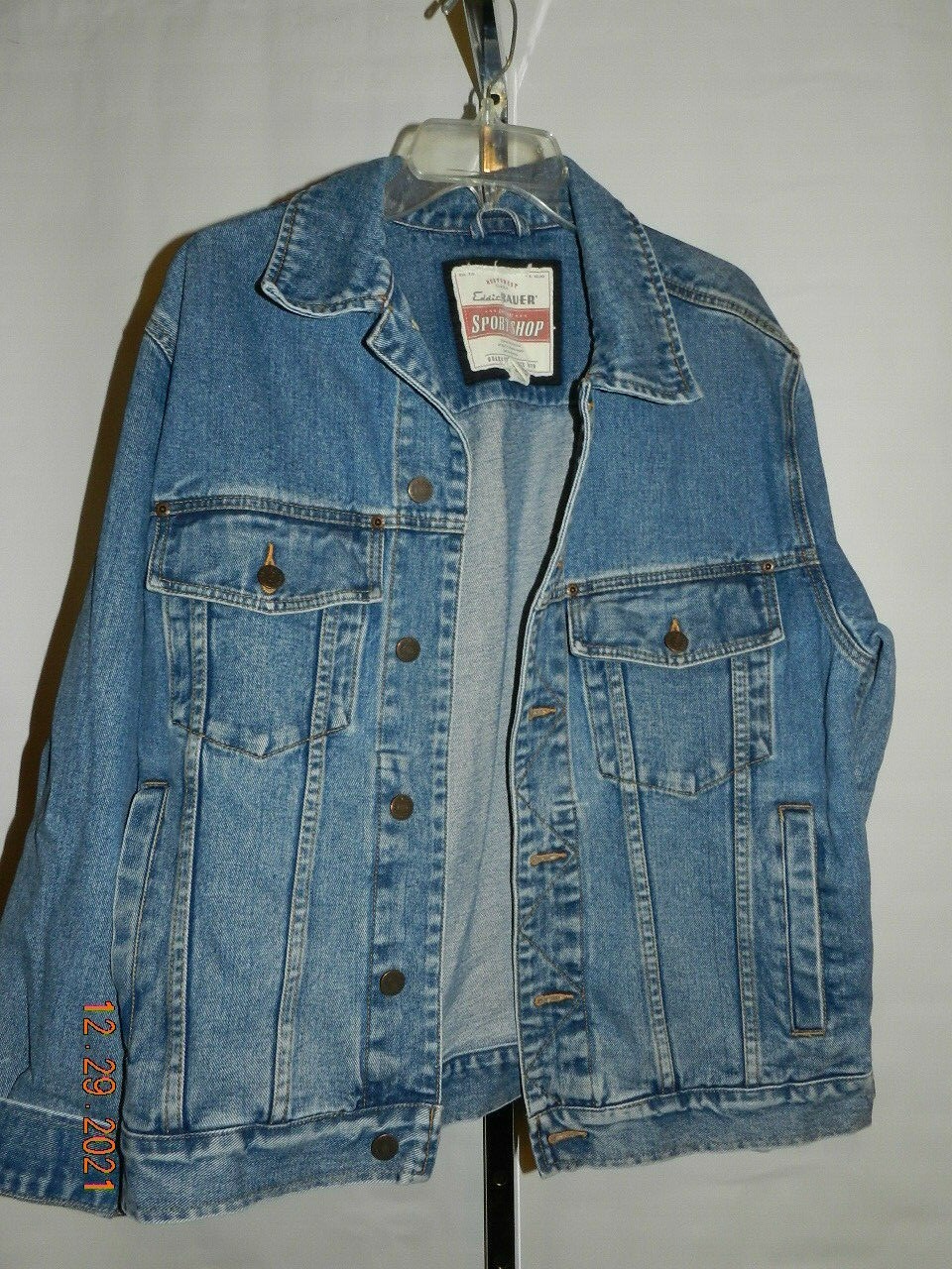 Eddie Bauer Vintage Style Denim Trucker 