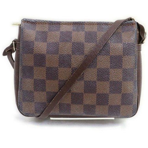 Louis Vuitton Damier Ebene Trousse Cosmetic Pouch Make Up Case Wristlet  861663 | eBay