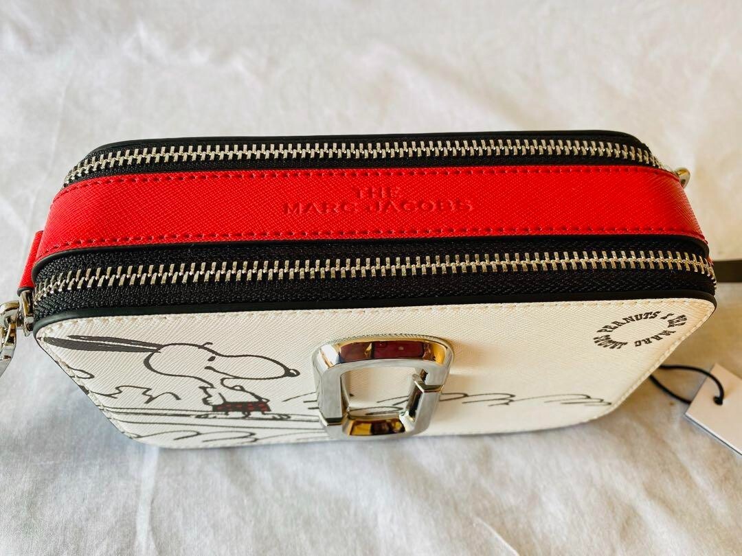 Marc Jacobs Peanuts Snoopy Collab Shoulder Crossbody Snapshot Bag