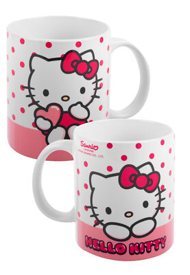Hello Kitty Tasse - Dots - Kaffeebecher aus Porzellan 320 ml