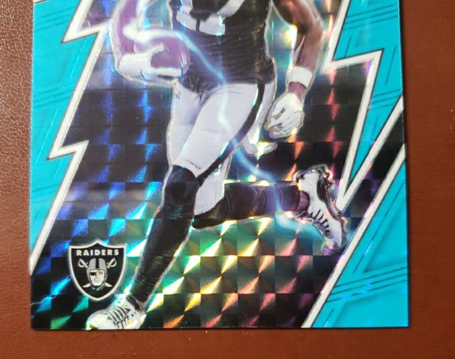 Davante Adams 2022 Mosaic Football Thunder Lane Blue Prizm 15/15 SSP SP