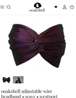 ooakshell adjustable wire headband New Deep Purple Shade