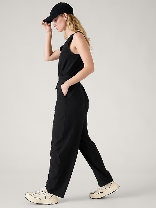 その他 apolina jumpsuit 5-7y Athleta Avenue Jumpsuit size ST Small Tall Black #842768 for