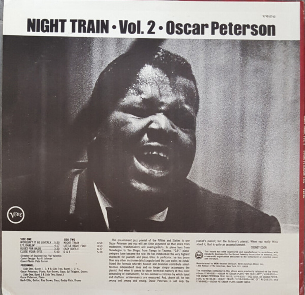 The Oscar Peterson Trio - Night Train Vol. 2 - Verve Records