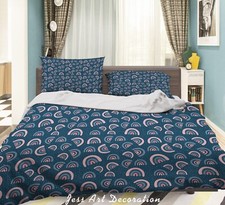 3D Rainbow Pattern Kids Quilt Cover Set Duvet Cover Bedding Pillowcases