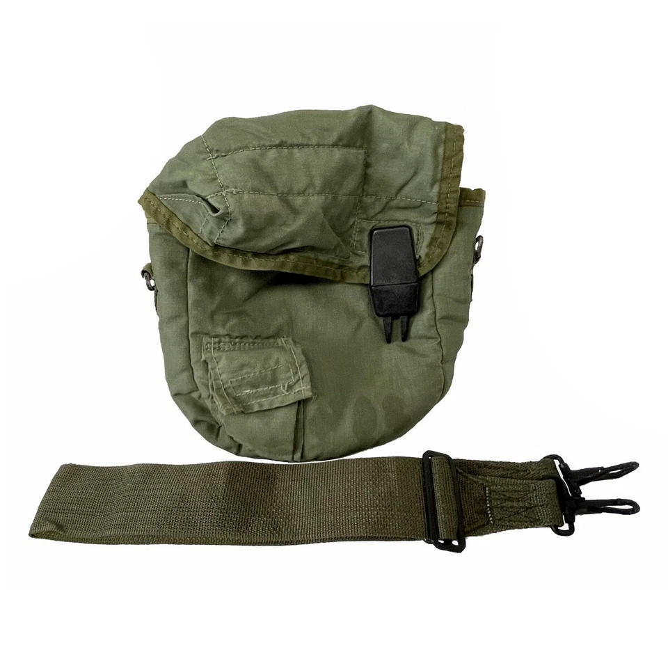 US Military 2 QT Collapsible Water Canteen with 2 Quart Pouch Cover & Sling EXC - Image 3 of 3