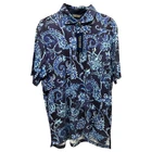 Polo Golf Ralph Lauren Floral Paisley Short Sleeve Navy Blue Jersey $98