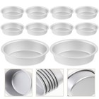 10 Pcs Pastry Molds Cake Pans Oval Set Sets for Baking Flan Egg Tart