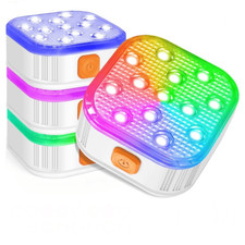 Submersible LED Pool Lights with Remote 16 RGB Rechargeable Battery