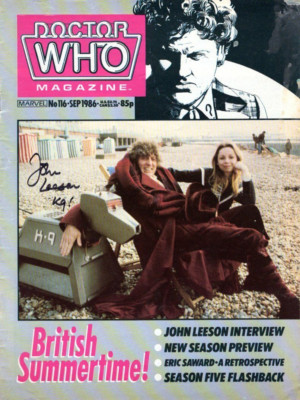 Doctor Who Magazine DWM Issue 116 - Signed by JOHN LEESON