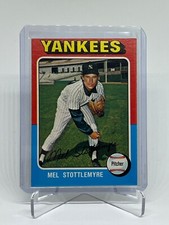 1975 Topps Mel Stottlemyre #183 New York Yankees