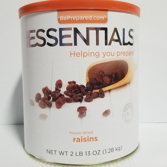 Emergency Essentials Freeze Dried Food Raisins 10 Can eBay