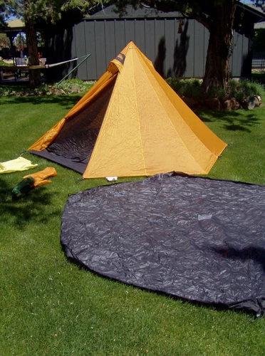Vtg GOLITE HEX 3 Shangri-La Backpacking Teepee Pyramid TENT NEST FLY & FOOTPRINT