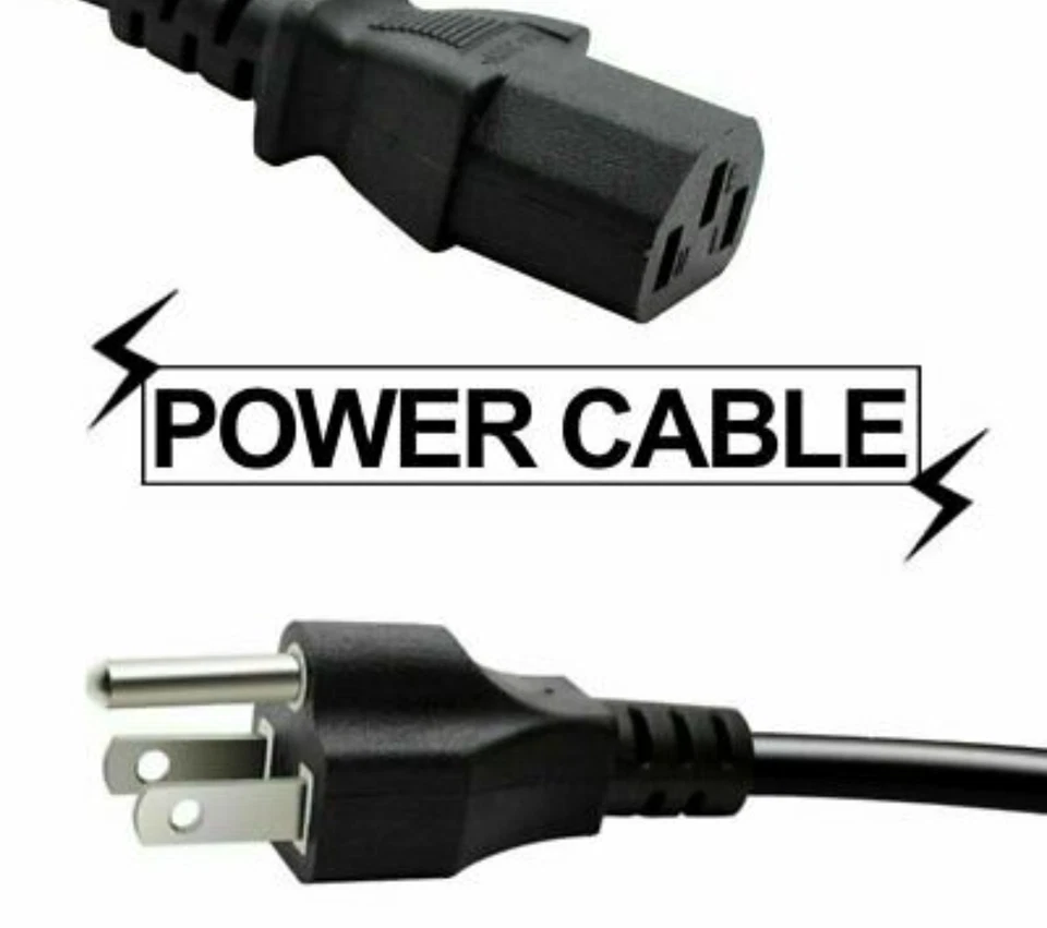 Replacement AC Wall Power Cord for LCD COMPUTER MONITOR SVT TYPE 6 Feet 3 Prong - Image 3 of 4