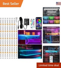 8 PCS RGB Under Cabinet Lights Kit - App & Remote Control - 13ft Magic Lighting