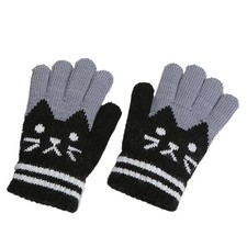 Kids Thicken Warm Gloves All Finger Gloves for Autumn Winter Girls Boys 