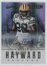 2012 Panini Absolute Rookie Spectrum Gold 129/299 Casey Hayward #112 Auto 2d8