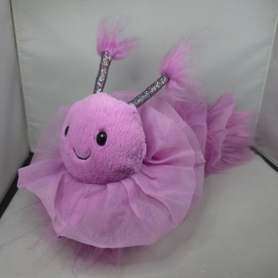 SELTEN Jellycat - Lady Shimma Pilla - Plüschtier Kuscheltier 14 Zoll Medium Raupe Rüschen