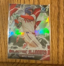 2026 bowman electric sluggers Bryce Harper, Philadelphia Phillies