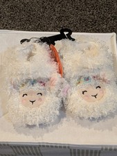 Adorable Wonder Nation Infant Boy Or Girl Lamb/Sheep  Slippers - Size 5
