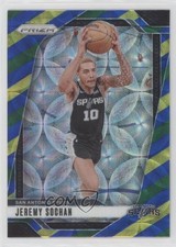2024-25 Panini Prizm Choice Blue Yellow & Green Prizm Jeremy Sochan #23 3m4