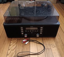 TEAC LPR660USBPB Record Player/CD Player/Tape Player, Black, Used Good Condition