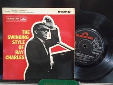RAY CHARLES E.P " THE SWINGING STYLE OF .. " Or. UK H.M.V EX+ COND.IN Or.PIC SL.