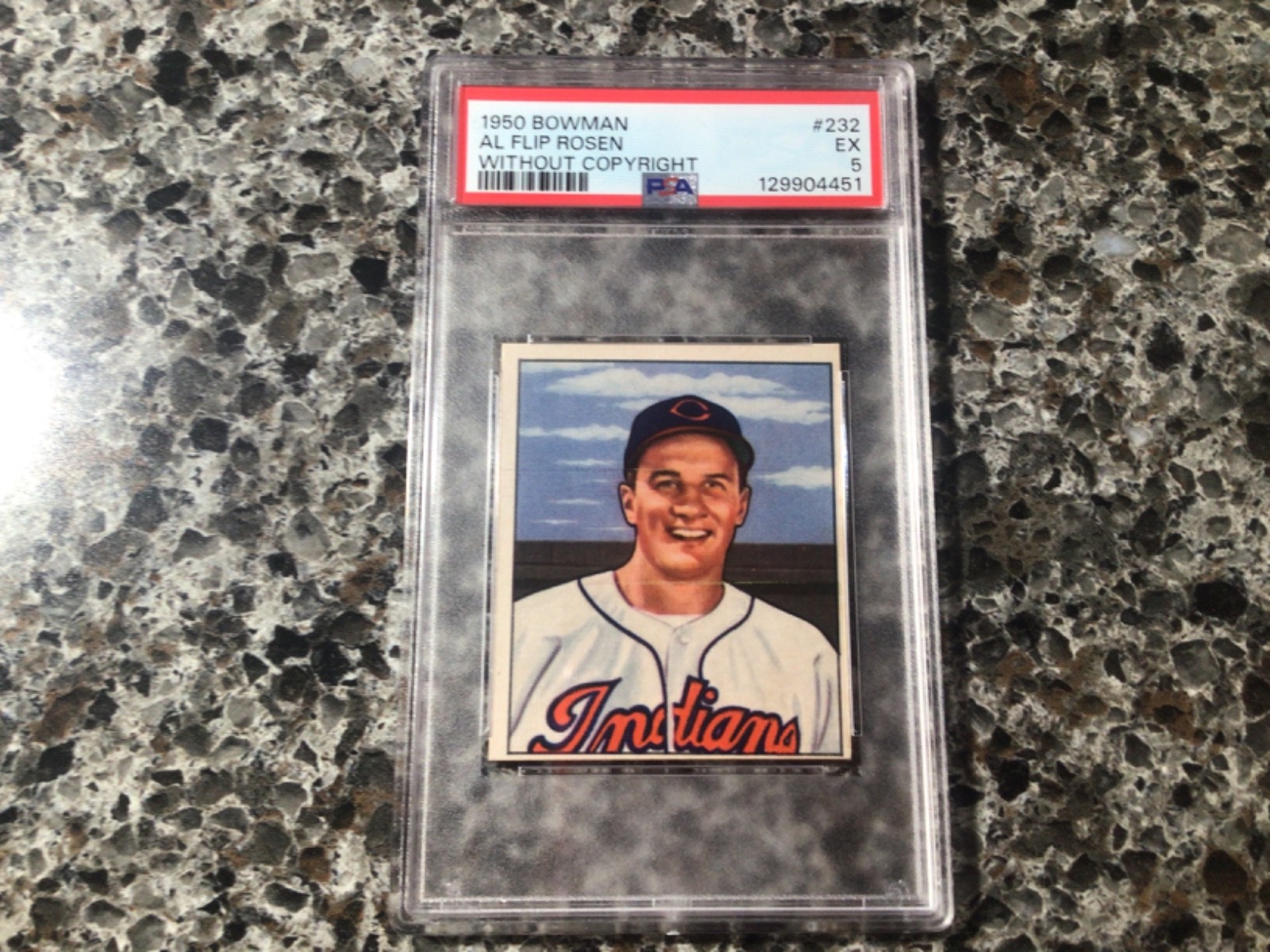 1950 Bowman Al Flip Rosen No Copyright #232 PSA 5 EX