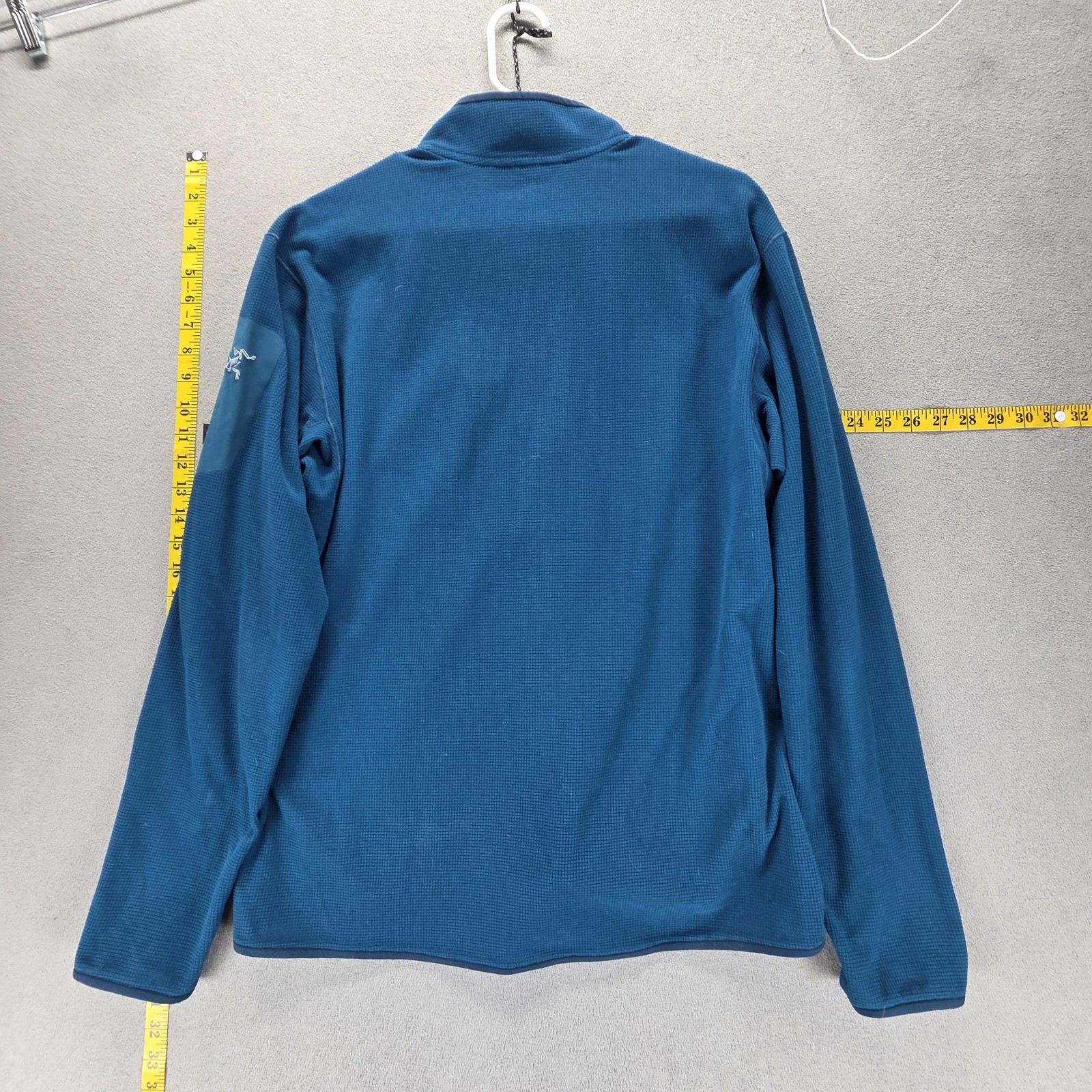Arc'teryx Pullover Mens Large Blue Delta LT Zip Neck Polartec 1/4 Fleece image 2