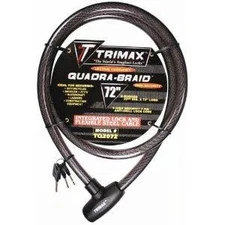 Trimax Trimaflex Max Security Braided Cable with Keyed Cable Lock - 72in. TQ2072