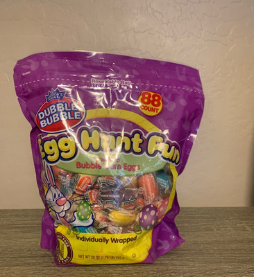 Easter Bubble Gum Egg Hunt Fun Bulk Easter Candy, 28 Ounce