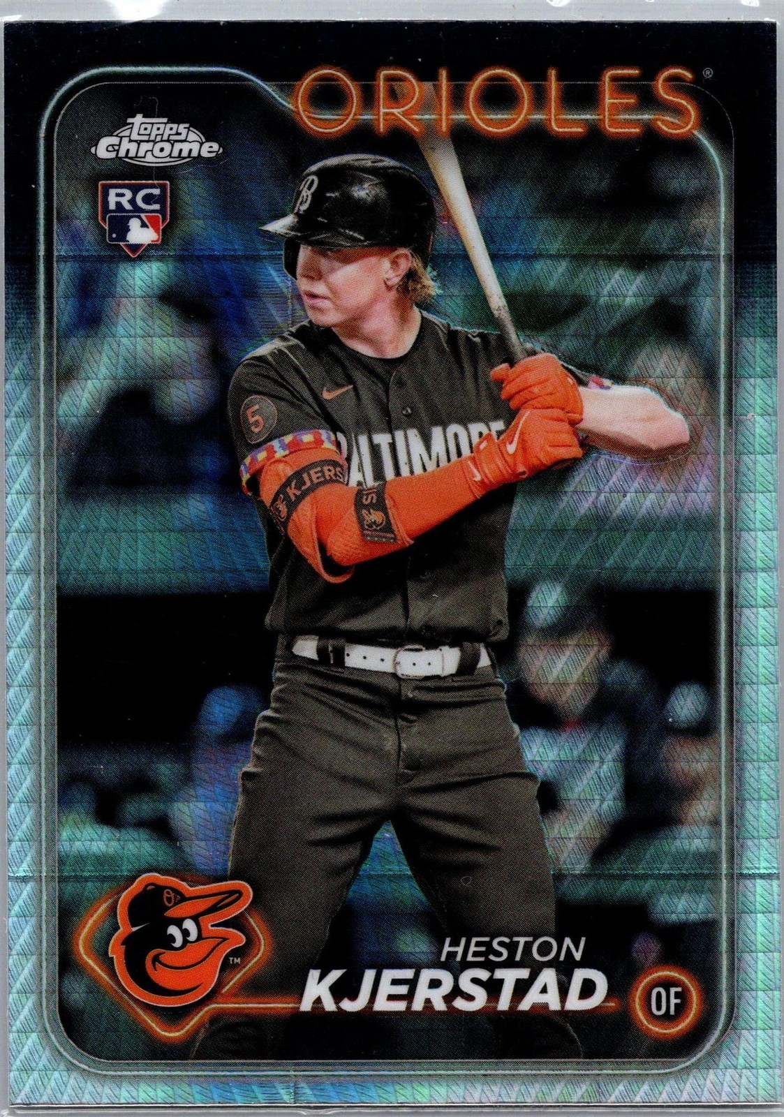 2024 Topps Chrome #142 Heston Kjerstad Prism Refractors