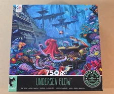Under Sea Glow 750 Pc Ceaco Glow in the Dark Puzzle Complete