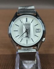 Citizen Tuning Fork Watch Vintage Hi-Sonic Date Sweep Second From Japan