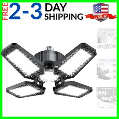 Garage Light 1 Pack 120W, 12000LM LED Lights for Garage with 4+1 Deformable P...